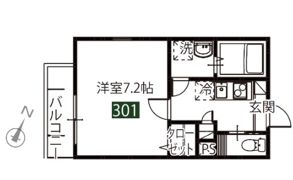 メルディア狭山ヶ丘の間取り画像