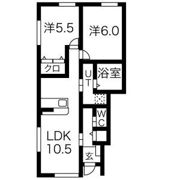 RESI NAGAI(レジながい）Ⅰの間取り画像