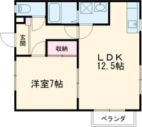 ビレッジアキの間取り画像