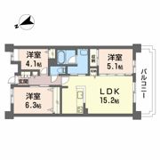 JMU久居社宅F棟の間取り画像