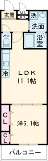 フジパレス喜連瓜破Ⅴ番館の間取り画像