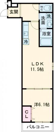 フジパレス喜連瓜破Ⅴ番館の間取り画像