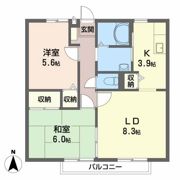 ビーライン緑台 A棟の間取り画像