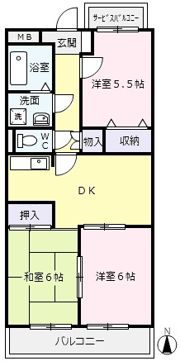ア・ドリームふじの間取り画像