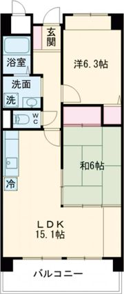 レオン住道の間取り画像