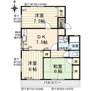 コーポハラダBの間取り画像