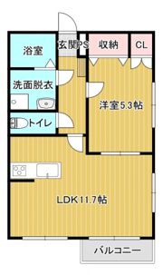 ヘーベルメゾン翠の間取り画像