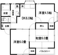 ハイツ望月の間取り画像