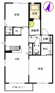 MAST緑ヶ丘 E棟の間取り画像