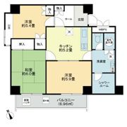 メガロン御殿山の間取り画像