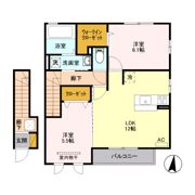 プライムコート Bの間取り画像