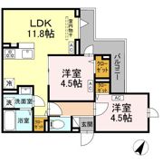 セレスティア扇Ⅲの間取り画像