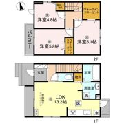 Hills House じゅらくの間取り画像