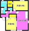 スクエアガーデンC.Dの間取り画像