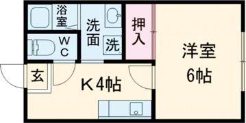 グリーンヒルズの間取り画像