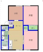 グリーンタウン勝田台Bの間取り画像