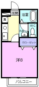 ハイツ鳥の実の間取り画像