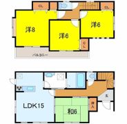 籠原貸家の間取り画像