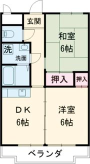 クレール壱番館の間取り画像
