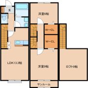 エスペランサ岩切Ⅱの間取り画像