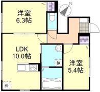 コーポアズB棟の間取り画像