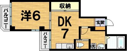 フレーヴァー北山の間取り画像