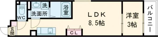 S-MOVE大阪鶴見の間取り画像