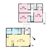 ヴィラ ウィスタリア B棟の間取り画像