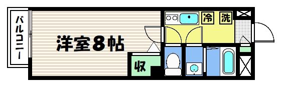 フラッティ千本今出川の間取り画像