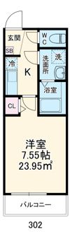 GRADUS五香の間取り画像