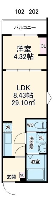 GRADUS幕張の間取り画像