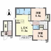 エスポワール堺Ⅱの間取り画像