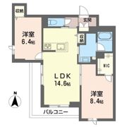 ノエル 盆栽陸橋の間取り画像