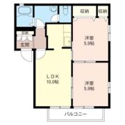 シャングリラ緑町Bの間取り画像