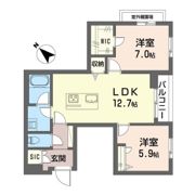 フェリクス大倉山の間取り画像