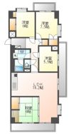 サンライフ香椎C棟の間取り画像