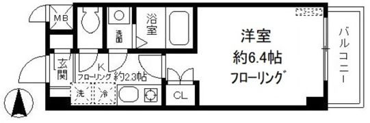 カリスヤマガの間取り画像