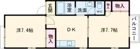 ロイヤルパレスBの間取り画像