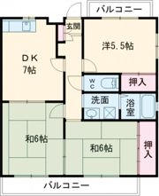 エトワール四方寄Bの間取り画像