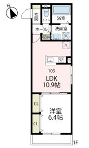 クレールの間取り画像