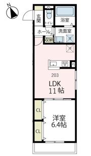 クレールの間取り画像