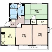 アーバングレイス Bの間取り画像