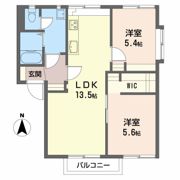 ベルメゾン稲里 Cの間取り画像