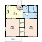 シーサイド若宮 Bの間取り画像