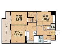 エヴァーグリーン思案橋の間取り画像