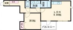 TIDE.style OKURAHACHIMANの間取り画像