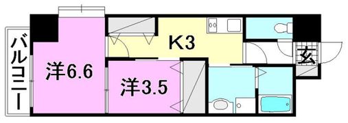 ライフコート千舟の間取り画像