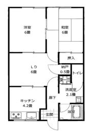 SSコーポ テラの間取り画像