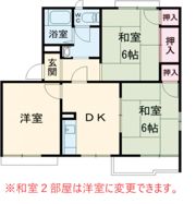美園ハイツ Aの間取り画像