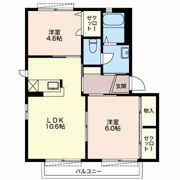 オークパル Aの間取り画像